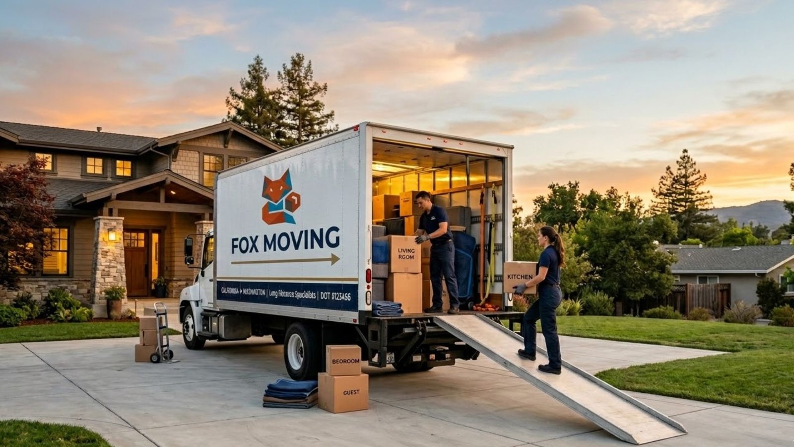 California to Washington Moving - Fox Moving CA